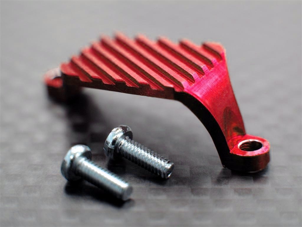 XMods Evolution Touring Aluminum Motor Heat Sink With Screws - 1Pc Set Red