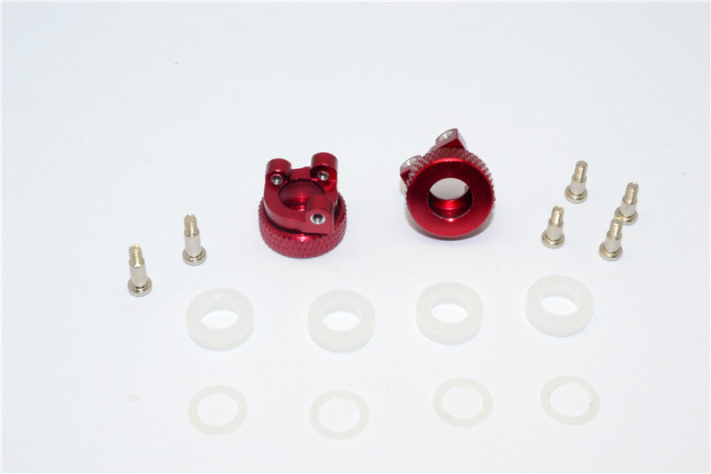 XMods Evolution Touring Aluminum Front Adjustable Knuckle Arm With Delrin Collars & Screws - 1Pr Set Red