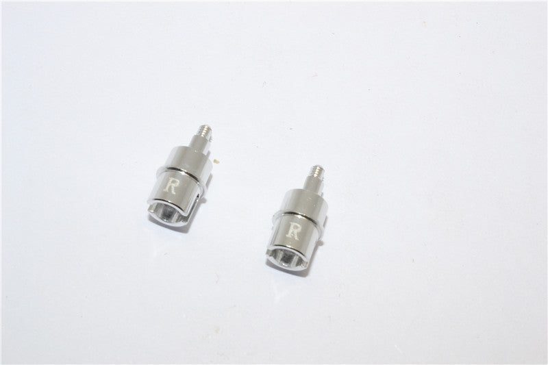 XMods Evolution Touring Aluminum Rear Wheel Shaft For 2WD & 4WD - 1Pr Silver
