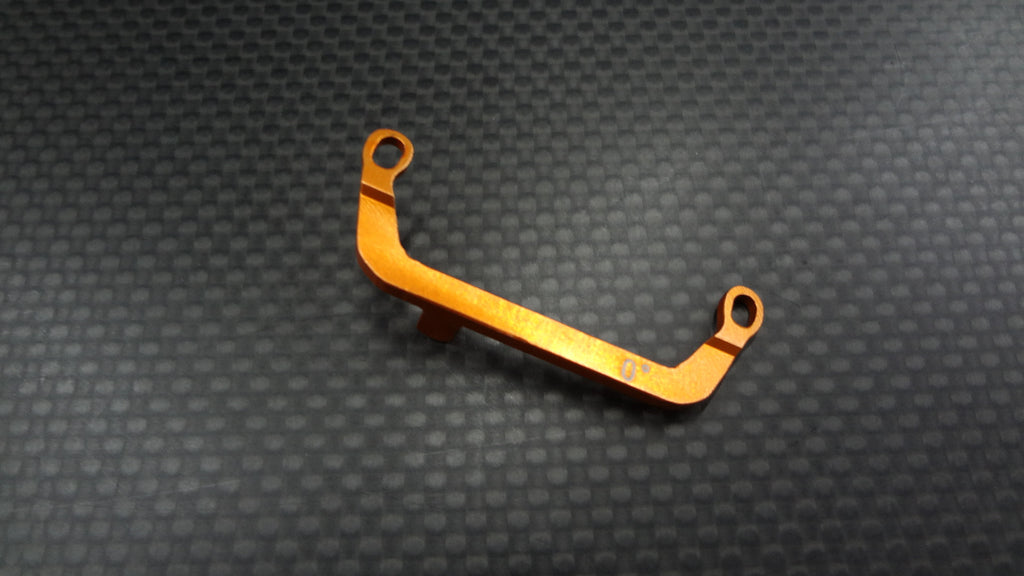 XMods Evolution Touring Aluminum Front Steering Plate (0 Deg) - 1Pc Orange