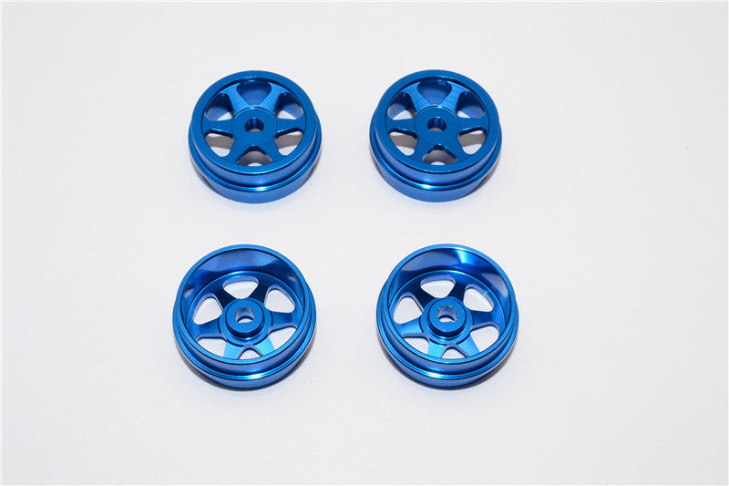 XMods Evolution Touring Aluminum Front & Rear Sinkage Rims (6 Poles) - 4Pcs (Ridge) Blue