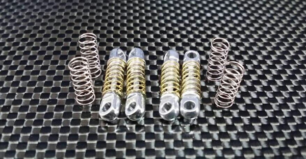 XMods Evolution Touring Aluminum Front + Rear Shock (16mm) With Springs - 2Prs Set Silver