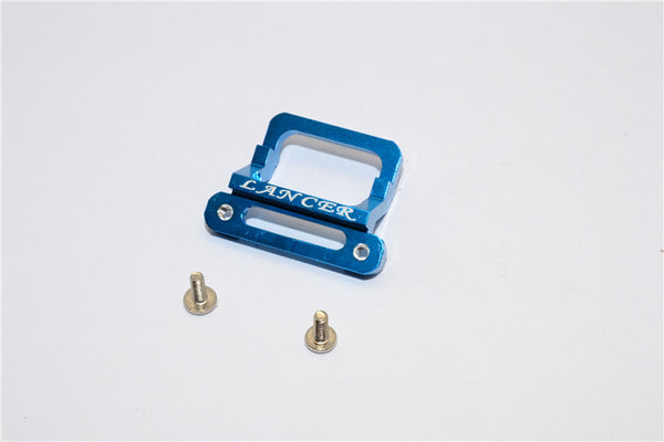 XMods Evolution Touring Aluminum Front Body Lock Plate With Screws (For Lancer) - 1Pc Set Blue