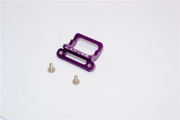 XMods Evolution Touring Aluminum Front Body Lock Plate With Screws (For Lancer) - 1Pc Set Purple