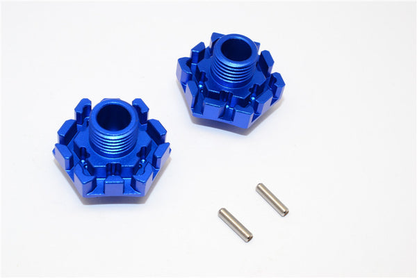 Traxxas XO-01 Supercar Aluminum Wheel Hex Claw (0mm) - 2Pcs Blue