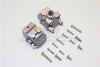 Traxxas XO-01 Supercar / Deegan 38 Fiesta ST Rally Aluminum Front Gear Box - 2Pcs Set Gray Silver