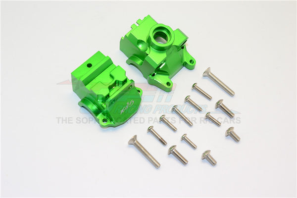 Traxxas XO-01 Supercar / Deegan 38 Fiesta ST Rally Aluminum Front Gear Box - 2Pcs Set Green