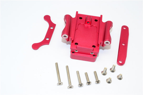Traxxas XO-01 Supercar Aluminum Rear Gear Box Bottom Mount With Stainless Steel Screws - 1 Set Red