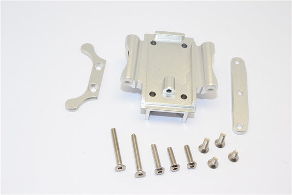 Traxxas XO-01 Supercar Aluminum Rear Gear Box Bottom Mount With Stainless Steel Screws - 1 Set Silver