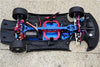 Traxxas XO-01 Supercar Aluminum Sub-Chassis (5mm Thickness) - 1Pc Set Black