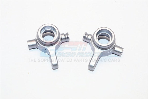 Traxxas XO-01 Supercar Aluminum Front Knuckle Arm - 1Pr Gray Silver