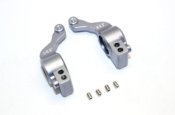 Traxxas XO-01 Supercar Aluminum Rear Knuckle Arm (3.5 Degree Angle) - 1Pr Set Gray Silver