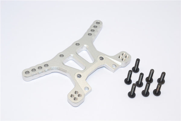 Traxxas XO-01 Supercar Aluminum Front 4mm Adjustable Shock Tower - 1Pc Set Silver