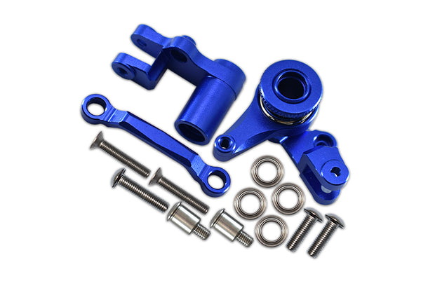 Traxxas XO-01 Supercar Aluminum Steering Assembly With Bearings & Stainless Steel Screws - 1 Set Blue