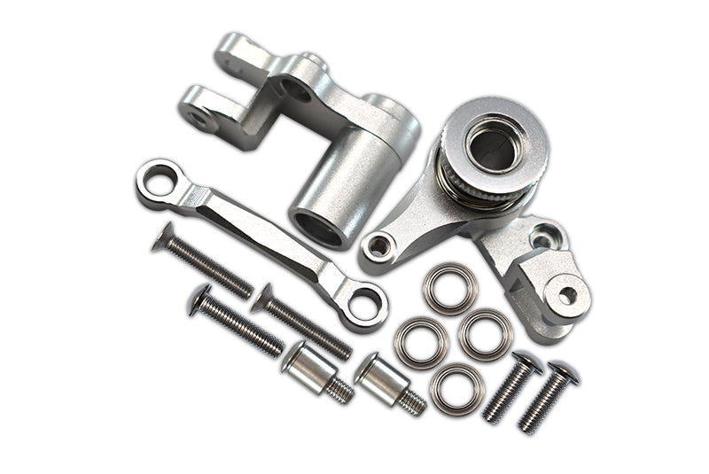 Traxxas XO-01 Supercar Aluminum Steering Assembly With Bearings & Stainless Steel Screws - 1 Set Silver