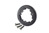 Steel Spur Gear 50T (M1.0) For Traxxas 1:7 XO-01 / 1:10 MAXX / E-REVO 2.0 VXL / 1:5 X MAXX 6S / X MAXX 8S / XRT 8S - 1Pc Black