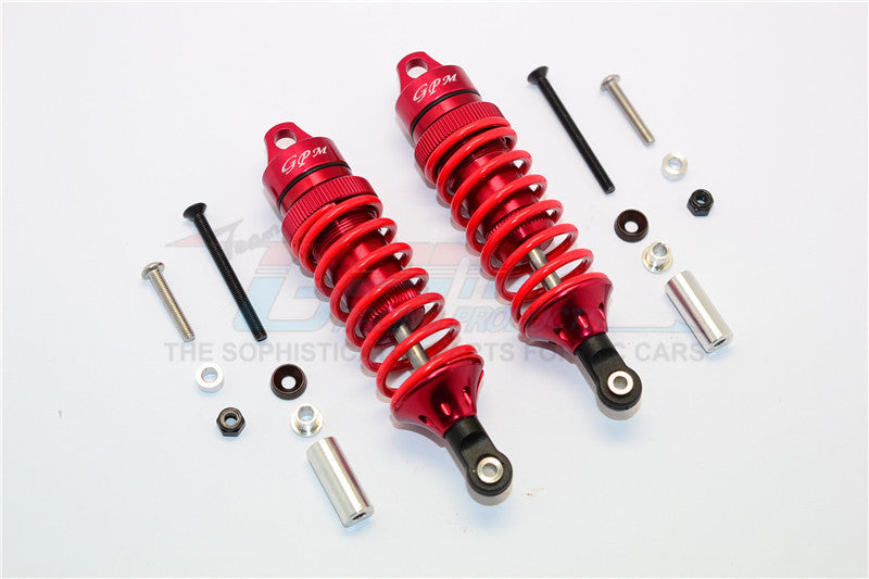 Traxxas XO-01 Supercar Aluminum Front/Rear Adjustable Spring Damper - 1Pr Set Red