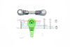 Traxxas XO-01 Supercar Aluminum Servo Horn With Stainless Steel Adjustable Steering Link - 9Pc Set Green