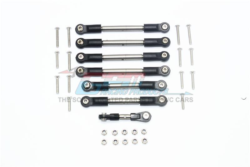 Traxxas XO-01 Supercar Stainless Steel Thickened Tie Rods - 7Pc Set