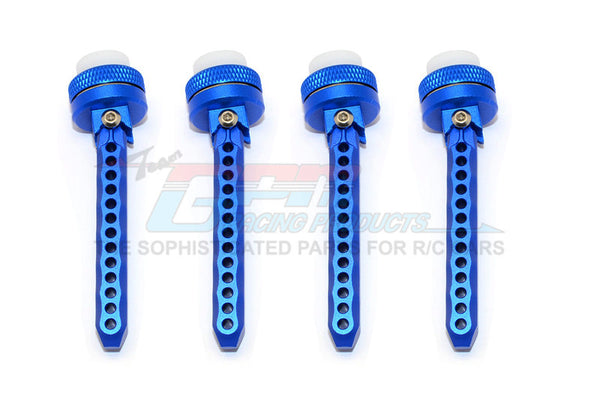 Traxxas XO-01 Aluminum Front+Rear Adjustable Magnet Body Posts (OD20mm Magnet) - 1 Set Blue