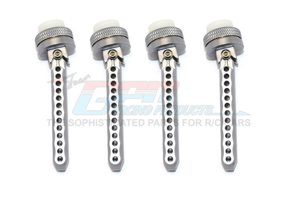 Traxxas XO-01 Aluminum Front+Rear Adjustable Magnet Body Posts (OD20mm Magnet) - 1 Set Gray Silver
