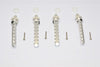 Traxxas XO-01 Aluminum Front+Rear Adjustable Magnet Body Posts (OD20mm Magnet) - 1 Set Silver