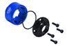 Medium Carbon Steel+Aluminum 7075 Front Center Rear Diff Case Set Of Two For Traxxas 1:5 X Maxx 6S / X Maxx 8S / XRT 8S Monster Truck - Blue