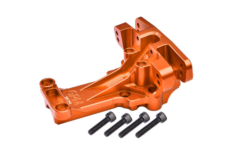 Aluminum 7075-T6 Front Upper Bulkhead For 1:5 Traxxas X Maxx 6S / X Maxx 8S / XRT 8S Monster Truck Upgrades - Orange