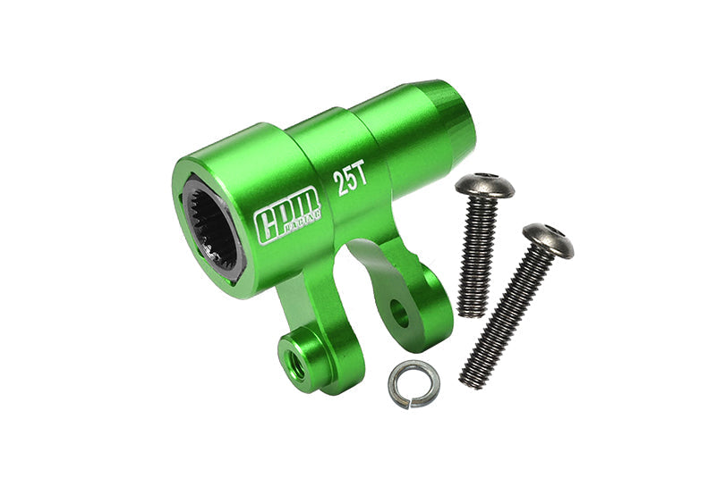 ALUMINUM 6061-T6 ORIGINAL 25T STEERING SERVO HORN For 1:5 Traxxas X Maxx 6S / X Maxx 8S / XRT 8S Monster Truck Upgrades - Green