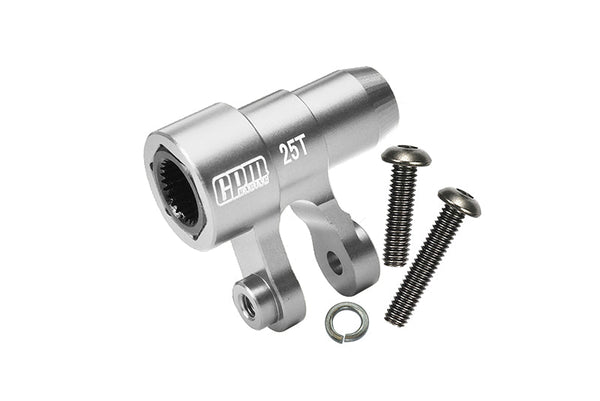 ALUMINUM 6061-T6 ORIGINAL 25T STEERING SERVO HORN For 1:5 Traxxas X Maxx 6S / X Maxx 8S / XRT 8S Monster Truck Upgrades - Silver