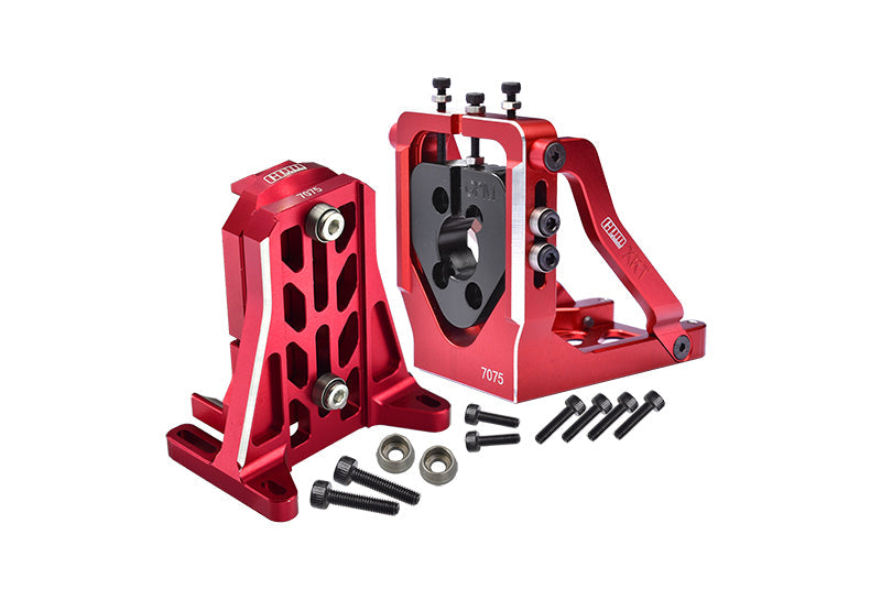 Aluminum 7075-T6 Quick Release Motor Base + Motor Fixing Mount for 1:5 Traxxas X Maxx 6S / X Maxx 8S / XRT 8S Monster Truck Upgrades - Red