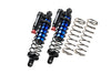 ALUMINUM 6061-T6 Front Or Rear L-Shape Piggy Back (Built-In Piston Spring) Adjustable Spring Dampers Shock Absorbers For Traxxas 1:5 XRT 8S Monster Truck 78086-4 Upgrades - Blue