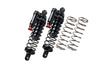 ALUMINUM 6061-T6 Front Or Rear L-Shape Piggy Back (Built-In Piston Spring) Adjustable Spring Dampers Shock Absorbers For Traxxas 1:5 XRT 8S Monster Truck 78086-4 Upgrades - Black