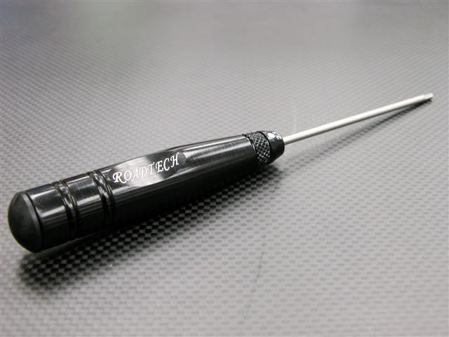 Aluminum Hex Screw Driver Of New Handle Design With 2.5mm Steel Long Pin - 1Pc Black