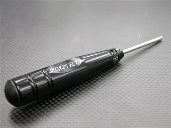 Aluminum Hex Screw Driver Of New Handle Design With 3.0mm Steel Pin - 1Pc Black