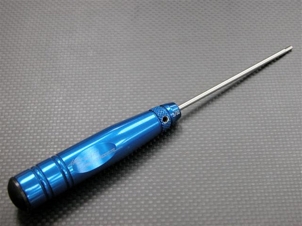 Aluminum Hex Screw Driver With 3/32 Steel Long Pin - 1Pc Blue