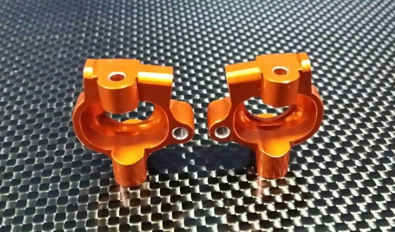 Tamiya XV-01 Aluminum Front C-Hub - 1Pr Orange