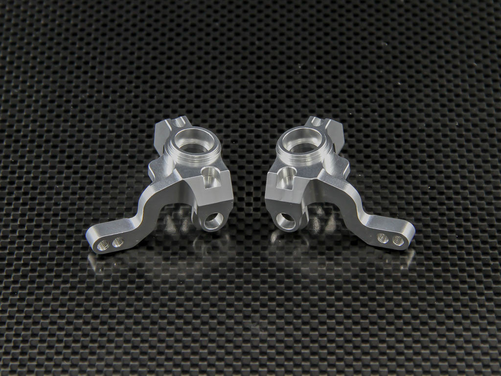 Tamiya XV-01 Aluminum Front Knuckle Arm - 1Pr Set Silver