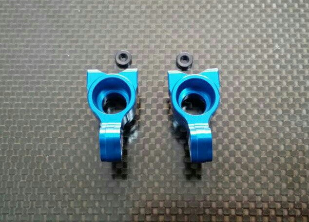 Tamiya XV-01 Aluminum Rear Knuckle Arm - 1Pr Set Blue