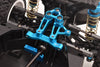 Aluminum 7075 Steering Arms And Steering Bridge For Tamiya 1:10 RC 4WD XV-02 PRO 58707 Upgrades - Sky Blue