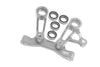 Aluminum 7075 Steering Arms And Steering Bridge For Tamiya 1:10 RC 4WD XV-02 PRO 58707 Upgrades - Silver
