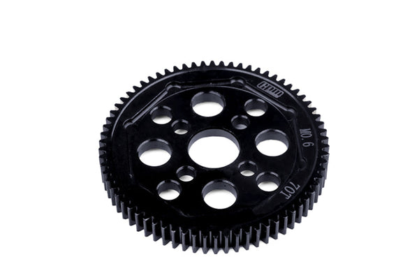 Medium Carbon Steel High Speed M0.6 Module Spur Gear 70T For Tamiya RC 1/10 4WD XV-02 PRO #58707 Upgrade Parts