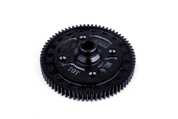 Medium Carbon Steel High Speed M0.6 Module Center Diff Gear 70T For Tamiya RC 1/10 4WD XV-02 PRO #58707 Upgrade Parts