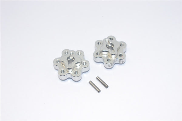 Axial Yeti Aluminum 2.2 Wheel Hub Adapters (9mm Thickness) - 1Pr Set Silver