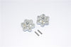 Axial Yeti Aluminum 2.2 Wheel Hub Adapters (9mm Thickness) - 1Pr Set Silver