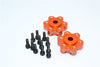 Axial Yeti, Exo, Wraith & SCX10 Aluminum 2.2 Wheel Hub Adapters (9mm Thickness) - 1Pr Set Orange