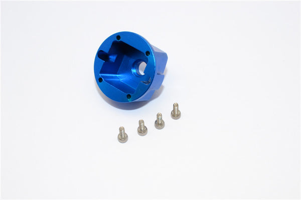 Axial Yeti, Exo, Wraith & SCX10 Aluminum Diff Case - 1 Pc Set Blue