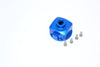 Axial Yeti, Exo, Wraith & SCX10 Aluminum Diff Case - 1 Pc Set Blue