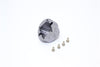 Axial Yeti, Exo, Wraith & SCX10 Aluminum Diff Case - 1 Pc Set Gray Silver