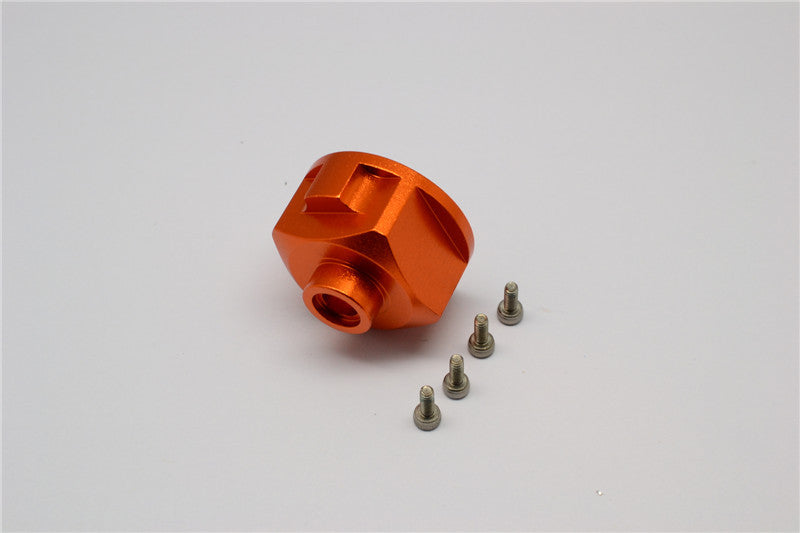 Axial Yeti, Exo, Wraith & SCX10 Aluminum Diff Case - 1 Pc Set Orange